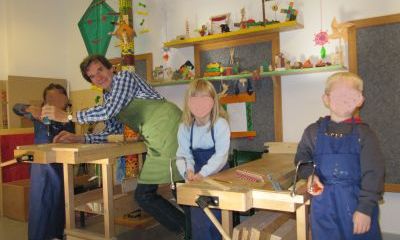 Tischlern in Kindertagesstätten: Kreatives Handwerken mit den Kleinsten